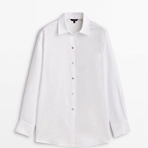White linen blouse